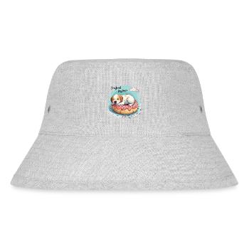 Doughnut Dog Dreams Donut Hunde Träume - Stanley/Stella recycelter Bucket Hat - Grau meliert - Vorne