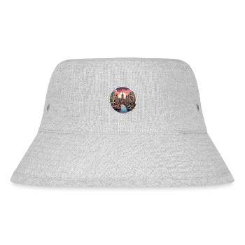 Amsterdam Stadt - Stanley/Stella recycelter Bucket Hat - Grau meliert - Vorne