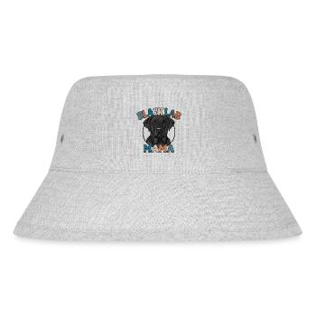 Black Lab Mom Dogs Dog Labrador Labbi Wilsigns - Stanley/Stella Recycled Bucket Hat - heather grey - Front