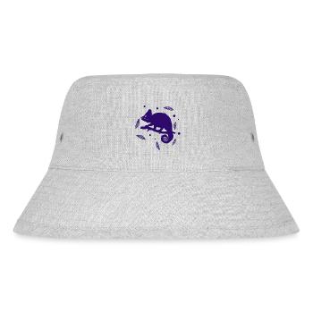 Gecko - Amphibie Tier - Stanley/Stella recycelter Bucket Hat - Grau meliert - Vorne