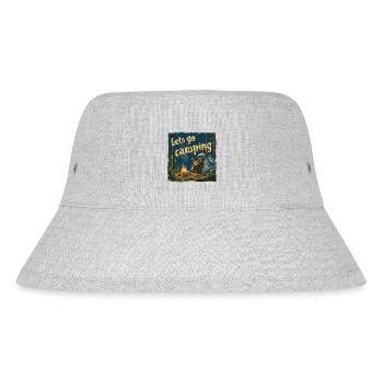 Lets Go Camping Wild Boar Adventure Camping - Stanley/Stella Recycled Bucket Hat - heather grey - Front