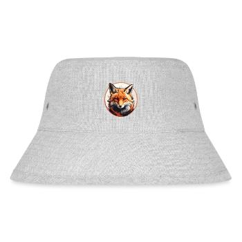 Rotfuchs Fuchs Portrait - Stanley/Stella recycelter Bucket Hat - Grau meliert - Vorne