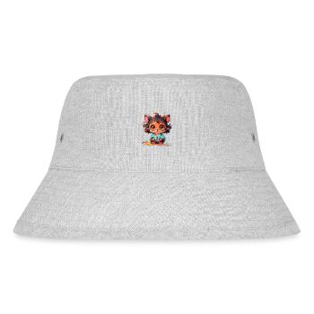 Der kleine Fuchs - Stanley/Stella recycelter Bucket Hat - Grau meliert - Vorne