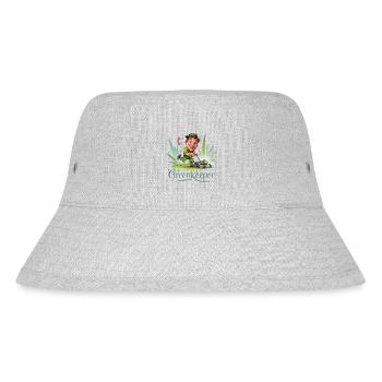 Greenkeeper Rasenmäher Gärtner Garten Geschenkidee - Stanley/Stella recycelter Bucket Hat - Grau meliert - Vorne