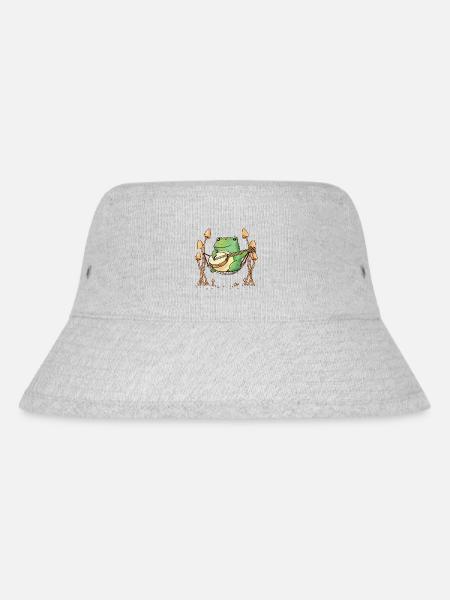 Frösche Hängematte Gitarre Musik - Stanley/Stella recycelter Bucket Hat - Grau meliert