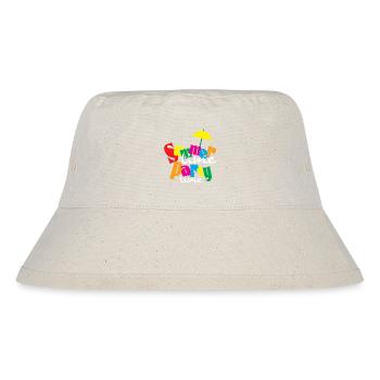 Sommerzeit - Partytime - Stanley/Stella recycelter Bucket Hat - Naturweiß - Vorne