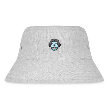 Spanischer Wasserhund Rasse Aquarell Karikatur Kawaii - Stanley/Stella recycelter Bucket Hat - Grau meliert - Vorne