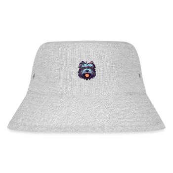 Skye Terrier Hunderasse Aquarell Karikatur Kawaii C - Stanley/Stella recycelter Bucket Hat - Grau meliert - Vorne