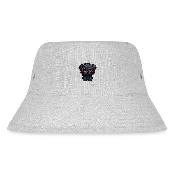Affenpinscher Dog Breed Watercolor Cartoon Kawaii - Stanley/Stella Recycled Bucket Hat - heather grey - Front