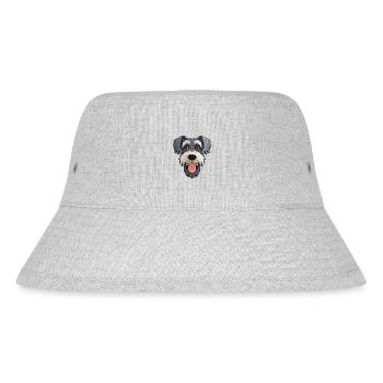 Standard Schnauzer Dog Breed Watercolor Cartoon Ka - Stanley/Stella Recycled Bucket Hat - heather grey - Front