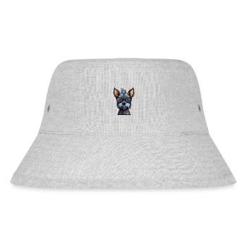 Scottish Terrier Dog Breed Watercolor Cartoon Kawa - Stanley/Stella Recycled Bucket Hat - heather grey - Front