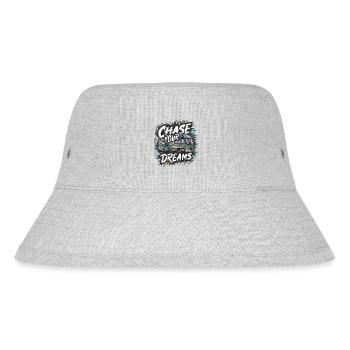 RV Caravan Saying Chase Your Dreams Holiday - Stanley/Stella Recycled Bucket Hat - heather grey - Front