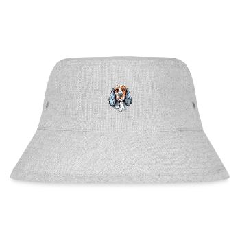 English Setters Dog Breed Watercolor Cartoon Kawai - Stanley/Stella Recycled Bucket Hat - heather grey - Front