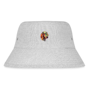 Saluki Dog Breed Watercolor Cartoon Kawaii Colorfu - Stanley/Stella Recycled Bucket Hat - heather grey - Front