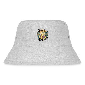 Funny banana with saying for the holiday - Stanley/Stella Recycled Bucket Hat - heather grey - Front