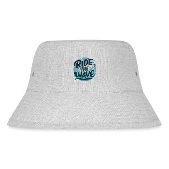 Ride the wave Surfing Surfboard Summer Holiday - Stanley/Stella Recycled Bucket Hat - heather grey - Front