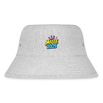 Malle 2025 Mallorca-Fans Sprüche - Stanley/Stella recycelter Bucket Hat - Grau meliert - Vorne