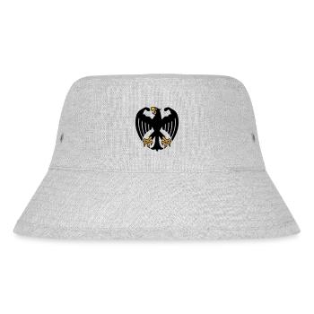 German Fitness Federal Eagle with Muscles - Stanley/Stella Recycled Bucket Hat - heather grey - Front