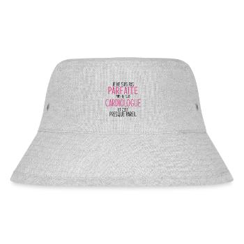 Humor und Stolz Design für Ärztinnen - Stanley/Stella recycelter Bucket Hat - Grau meliert - Vorne
