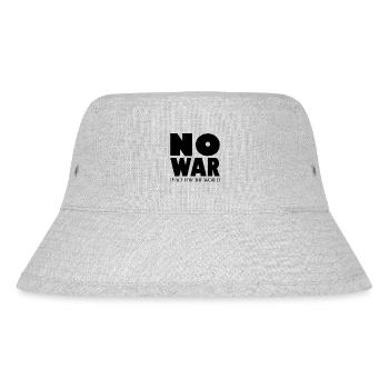 NO WAR Peace for the world - Stanley/Stella Recycled Bucket Hat - heather grey - Front