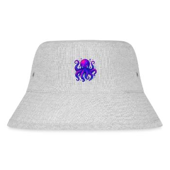 Neon Octopus - Stanley/Stella Recycled Bucket Hat - heather grey - Front