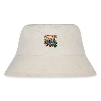 Stay Rad – Retro-Vibes - Stanley/Stella recycelter Bucket Hat - Naturweiß - Vorne