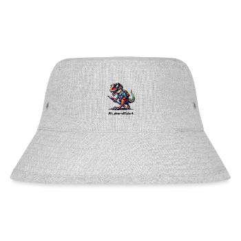 Büro T-Rex - Alt aber effizient - Stanley/Stella recycelter Bucket Hat - Grau meliert - Vorne