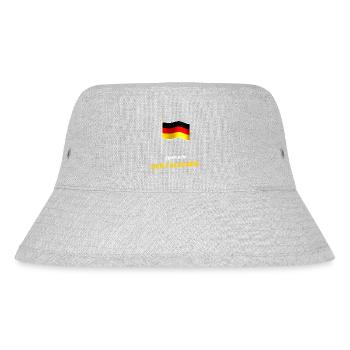 Einer von den Falschen - Fahne Schwarz Rot Gold - Stanley/Stella recycelter Bucket Hat - Grau meliert - Vorne