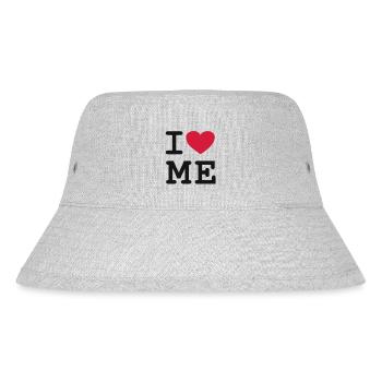 I love me - Stanley/Stella recycelter Bucket Hat - Grau meliert - Vorne