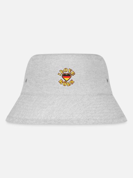 I love Köln, Deutschland, Berlin, München - Stanley/Stella recycelter Bucket Hat - Grau meliert