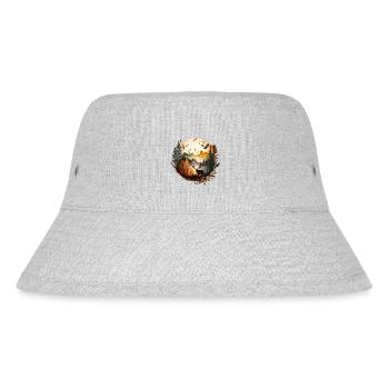 Landscape Deer | Mountains | Sun - Stanley/Stella Recycled Bucket Hat - heather grey - Front
