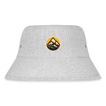 Berge im Kreis - Stanley/Stella recycelter Bucket Hat - Grau meliert - Vorne