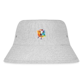 Sportler beim Joggen - Stanley/Stella recycelter Bucket Hat - Grau meliert - Vorne