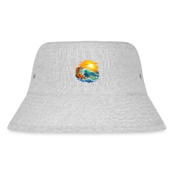Summer, Sun and Ocean - Stanley/Stella Recycled Bucket Hat - heather grey - Front
