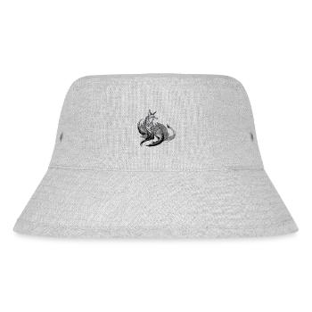 Fox Mandala Drawing Complex Nature Wilderness - Stanley/Stella Recycled Bucket Hat - heather grey - Front