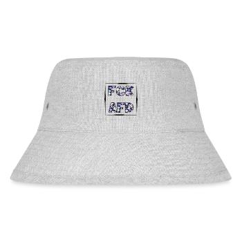 Blumige Grüße - Stanley/Stella recycelter Bucket Hat - Grau meliert - Vorne