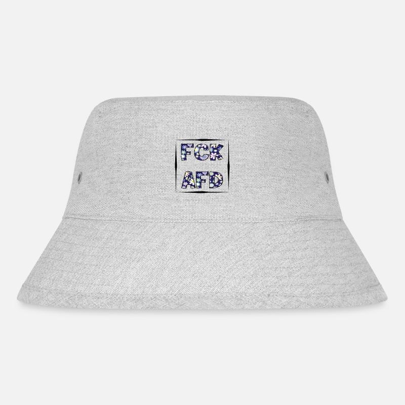 Blumige Grüße - Stanley/Stella recycelter Bucket Hat - Grau meliert