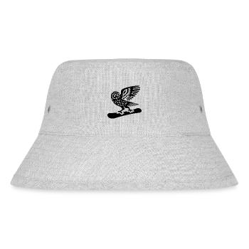 Eule Snowboard Snowboarder Minimalistisches Design - Stanley/Stella recycelter Bucket Hat - Grau meliert - Vorne
