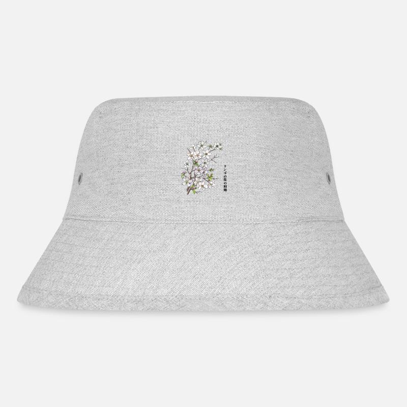 Apple blossoms - Stanley/Stella Recycled Bucket Hat - heather grey