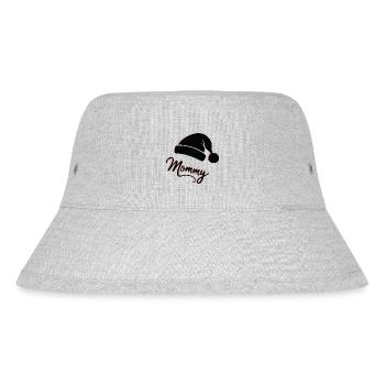 "Festive Mommy" - Stanley/Stella Recycled Bucket Hat - heather grey - Front