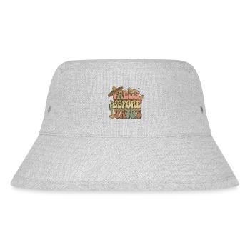 Tacos - Stanley/Stella recycelter Bucket Hat - Grau meliert - Vorne