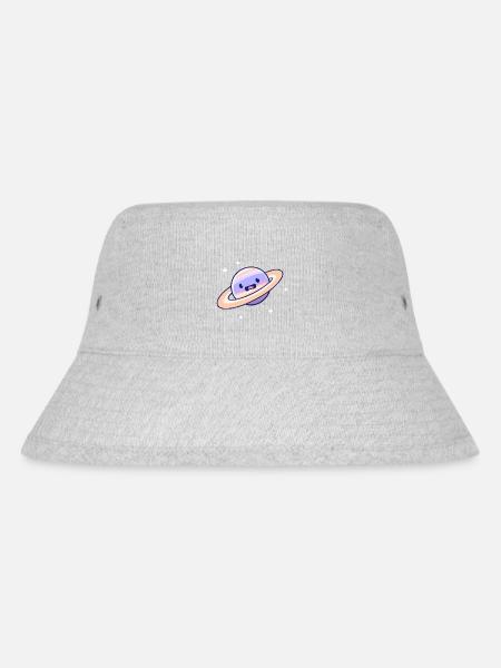 Saturn is startled? - Stanley/Stella Recycled Bucket Hat - heather grey