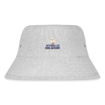 Schlafschatz Schaf - Stanley/Stella recycelter Bucket Hat - Grau meliert - Vorne