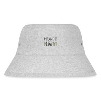 HUNDENARR - Stanley/Stella recycelter Bucket Hat - Grau meliert - Vorne