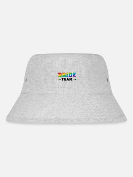 Bride Team Rainbow - Stanley/Stella Recycled Bucket Hat - heather grey