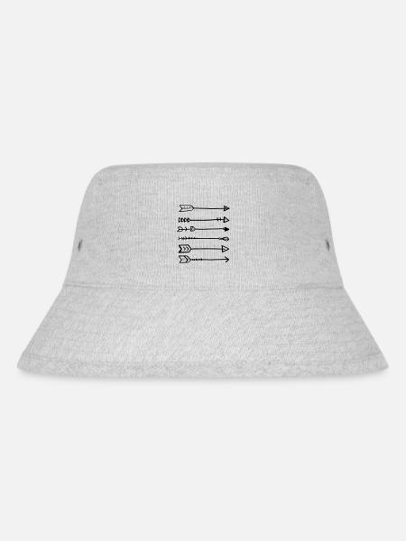 Pfeile fliegend - Stanley/Stella recycelter Bucket Hat - Grau meliert