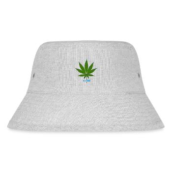 #Weed_HTBR - Stanley/Stella Recycled Bucket Hat - heather grey - Front