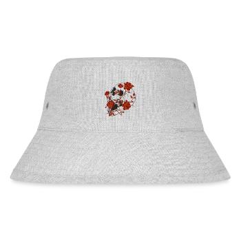 Flowers and Roses - Stanley/Stella Recycled Bucket Hat - heather grey - Front