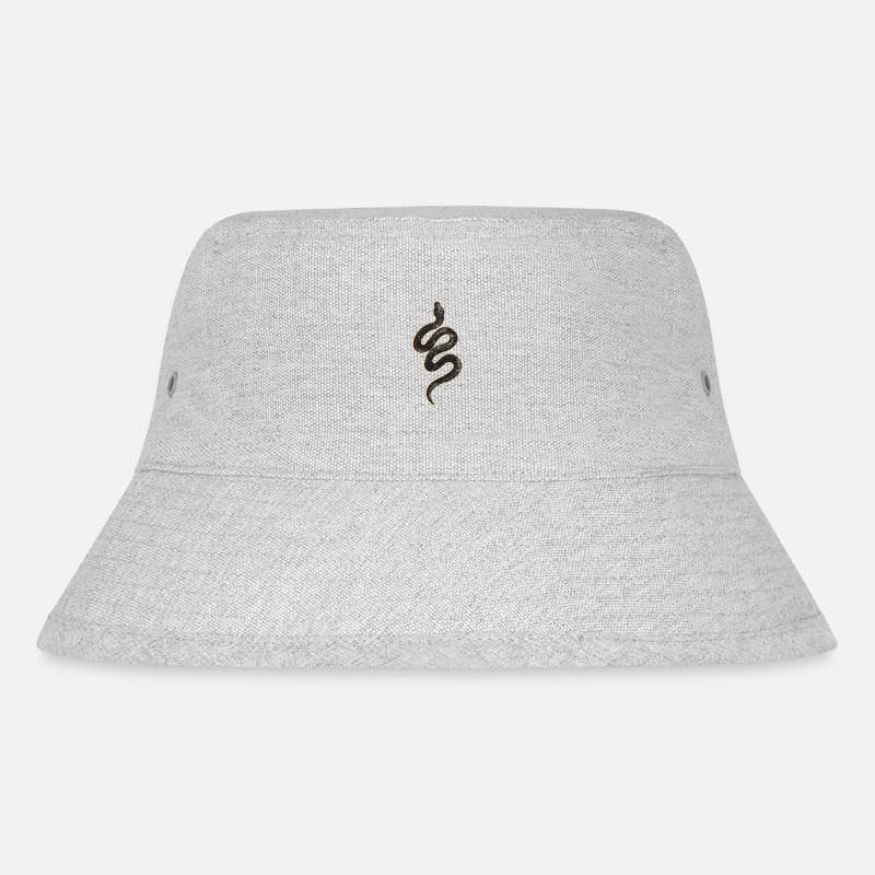 Schlange, Schlangenflüsterer Geschenk - Stanley/Stella recycelter Bucket Hat - Grau meliert