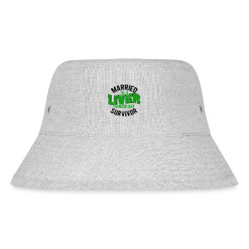 Lebertransplantation Leber-OP Organspender - Stanley/Stella recycelter Bucket Hat - Grau meliert - Vorne